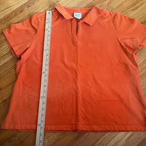 Orange polo top